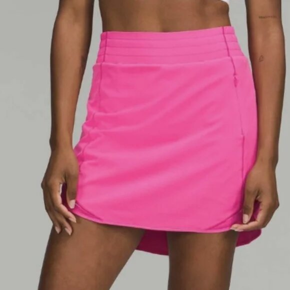 Lululemon Hotty Hot High Rise Sonic Pink Skirt Skort Size 6 - Picture 1 of 6